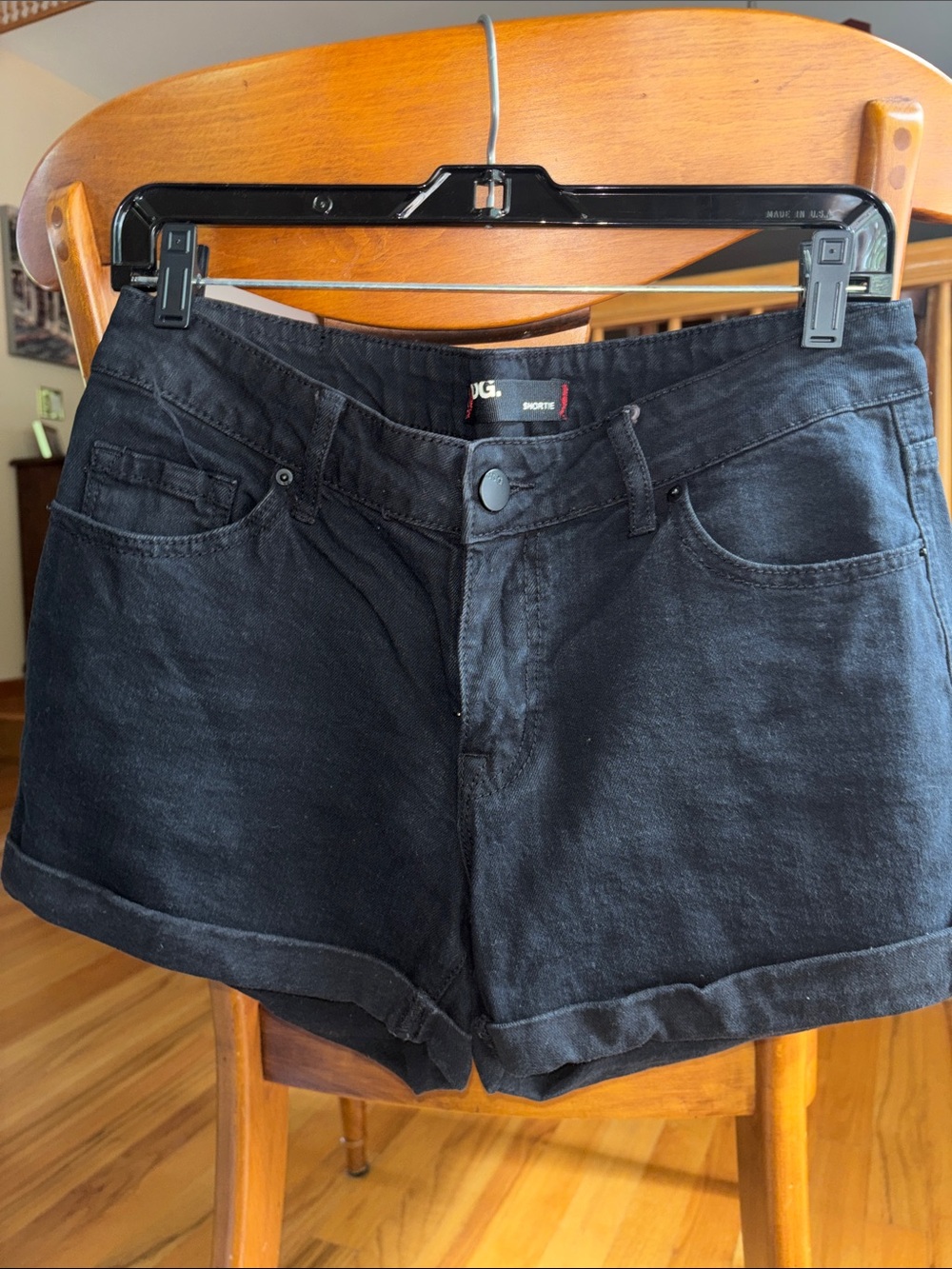 BDG Black Shortie Jean Shorts